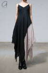 Marc Le Bihan Bias-cut halter dress France MLB-2109-BLACK/ROSE